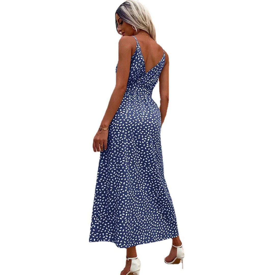 Fleurige maxi jurk voor dames in de kleur Groen voor dames in stijl ideaal voor de zomer.