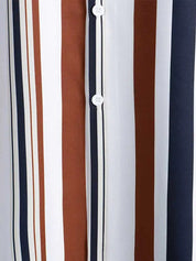 Floris | Casual zijden herenoverhemd in de kleur Bruin voor heren in stijl ideaal voor de lente.