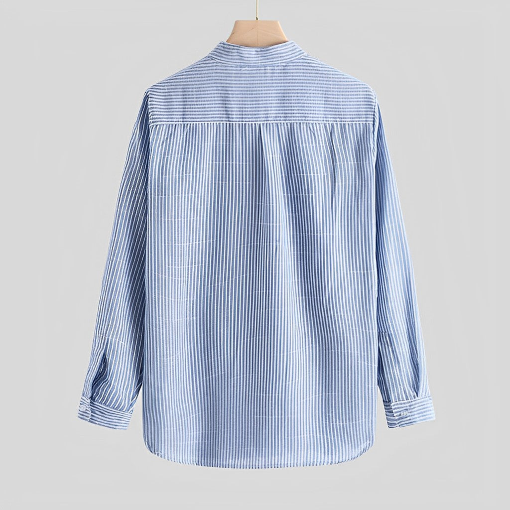 Freek | Zomers overhemd in de kleur Blauw voor heren in stijl ideaal voor de zomer.