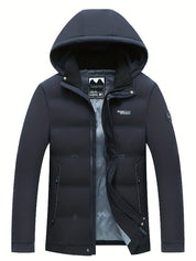 Frost Jacket met capuchon in de kleur Marineblauw voor heren in Outdoor stijl ideaal voor de winter