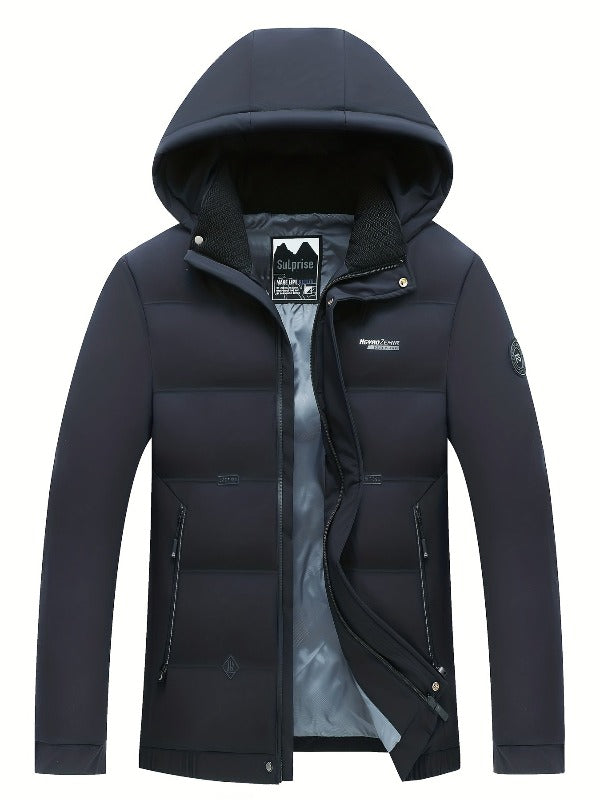 Frost Jacket met capuchon in de kleur Marineblauw voor heren in Outdoor stijl ideaal voor de winter