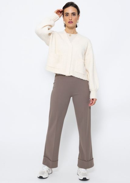 Gemma | Comfortabel damesvest in de kleur Wit voor dames in stijl geschikt voor alle seizoenen.