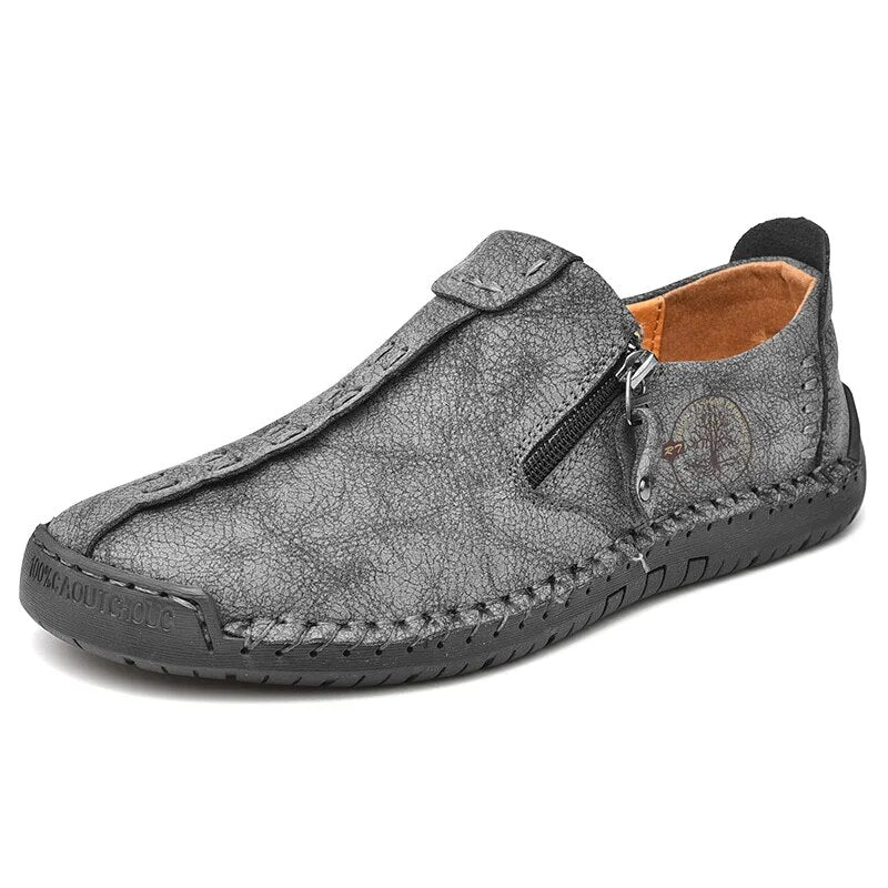 Gianny | Handgemaakte leren loafers in de kleur Grijs voor heren in Smart-casual stijl ideaal voor de herfst.