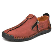 Gianny | Handgemaakte leren loafers in de kleur Rood voor heren in Smart-casual stijl ideaal voor de herfst.
