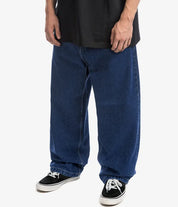 Glen | Big Boy Baggy Jeans in de kleur Donkerblauw voor heren in Streetwear stijl ideaal voor de herfst.