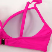 Hannie | Gewatteerde & stijlvolle bikini in de kleur Fuchsia voor dames in Beach stijl ideaal voor de zomer.