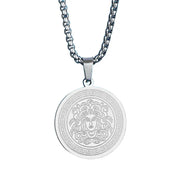 Henky | Gouden & zilveren Medusa ketting in de kleur Silver voor heren in stijl geschikt voor alle seizoenen.