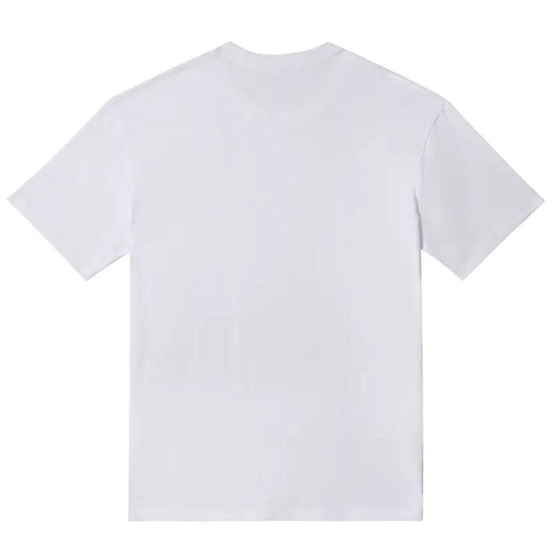 Hoge Hals T-Shirt in de kleur Wit voor heren in stijl ideaal voor de lente.