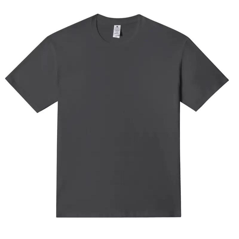 Hoge Hals T-Shirt in de kleur Grijs voor heren in stijl ideaal voor de lente.