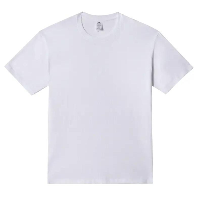 Hoge Hals T-Shirt in de kleur Wit voor heren in stijl ideaal voor de lente.