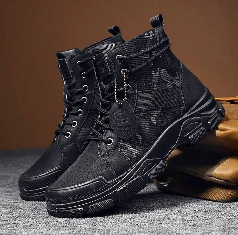 Ian | Tactische laars voor mannen in de kleur Khaki voor heren in Outdoor stijl ideaal voor de herfst.