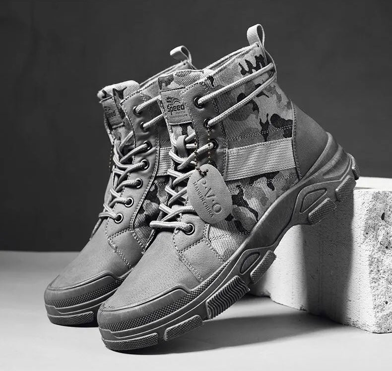 Ian | Tactische laars voor mannen in de kleur Khaki voor heren in Outdoor stijl ideaal voor de herfst.