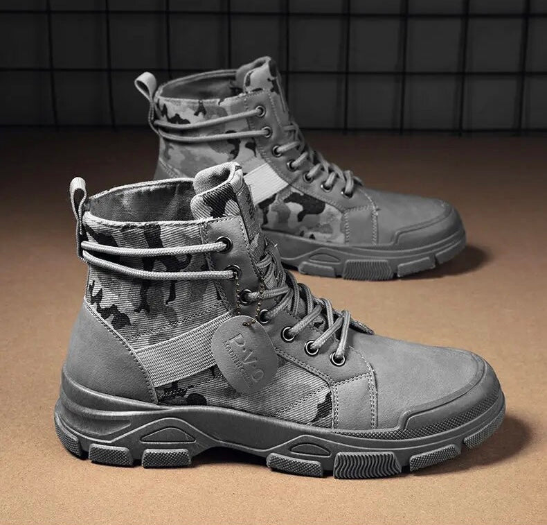 Ian | Tactische laars voor mannen in de kleur Khaki voor heren in Outdoor stijl ideaal voor de herfst.