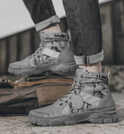 Ian | Tactische laars voor mannen in de kleur Grijs voor heren in Outdoor stijl ideaal voor de herfst.