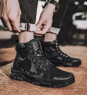 Ian | Tactische laars voor mannen in de kleur Zwart voor heren in Outdoor stijl ideaal voor de herfst.