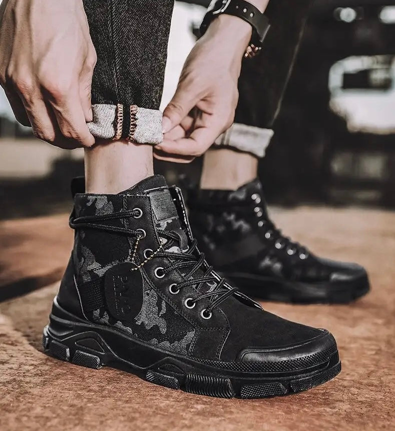 Ian | Tactische laars voor mannen in de kleur Zwart voor heren in Outdoor stijl ideaal voor de herfst.