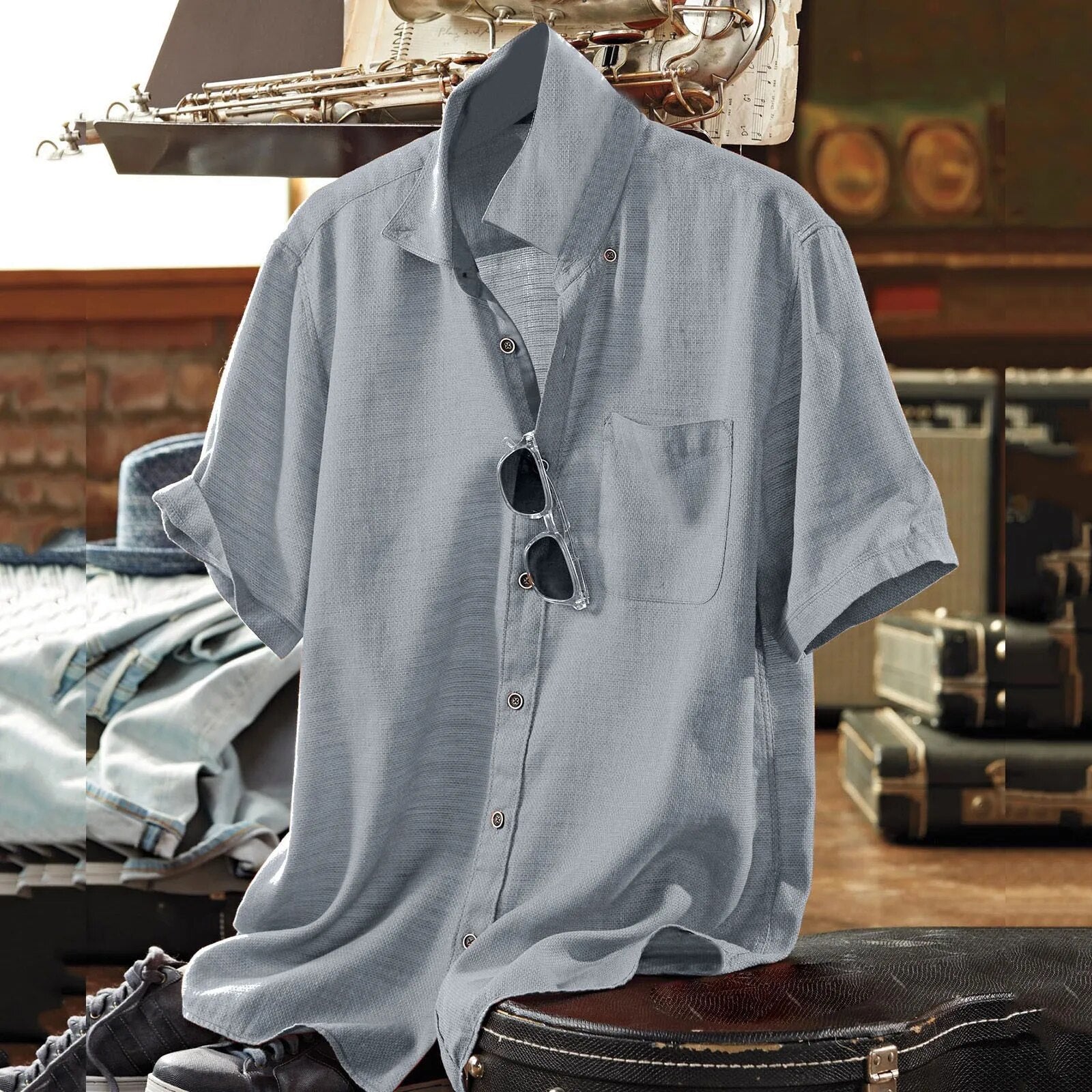 Ilias | Effenciënte polo voor heren in de kleur Grijs voor heren in stijl geschikt voor alle seizoenen.