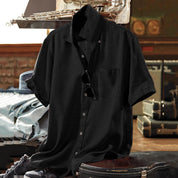 Ilias | Effenciënte polo voor heren in de kleur Zwart voor heren in stijl geschikt voor alle seizoenen.