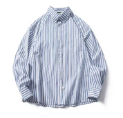 Jack | Zomerse Cannes outfit met overhemd, linnen broek en loafers in de kleur Beige/Lichtblauw voor heren in Beach stijl ideaal voor de zomer.