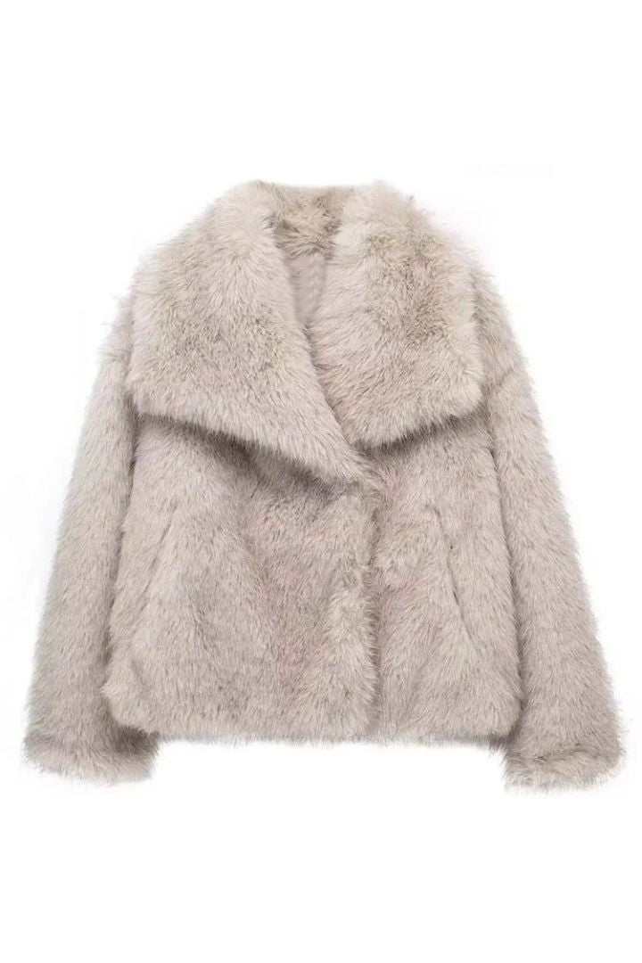 Jacobs | Premium gewatteerde pluche jas in de kleur Wit voor dames in Outdoor stijl ideaal voor de winter