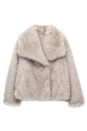 Jacobs | Premium gewatteerde pluche jas in de kleur Wit voor dames in Outdoor stijl ideaal voor de winter