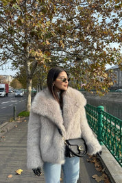 Jacobs | Premium gewatteerde pluche jas in de kleur Wit voor dames in Outdoor stijl ideaal voor de winter