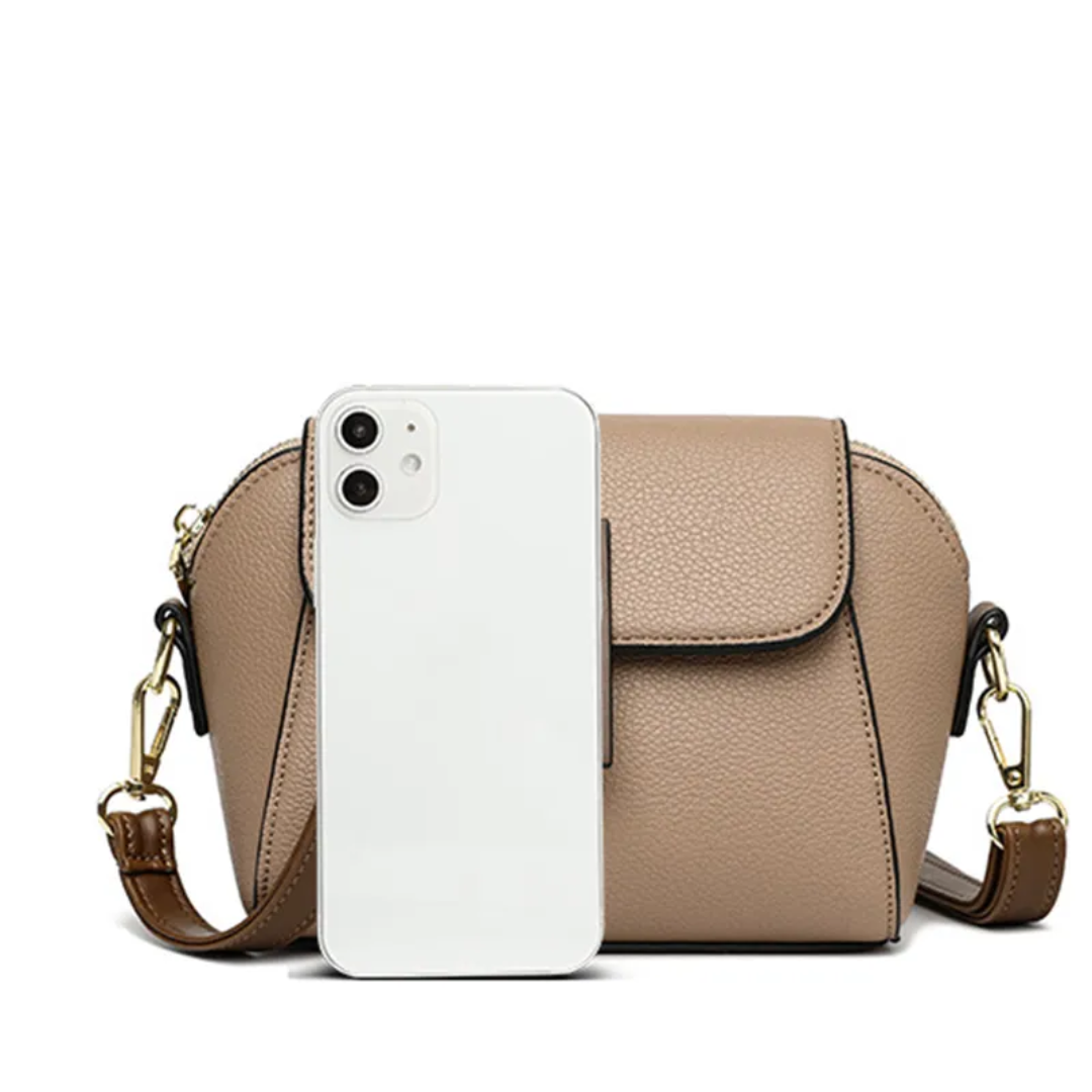 Jade Crossbody Tas | Compact & Stijlvol in de kleur Khaki voor dames in stijl geschikt voor alle seizoenen.