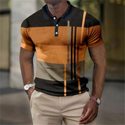 James | Modieus en comfortabel polo shirt in de kleur Oranje voor heren in Smart-casual stijl ideaal voor de lente.
