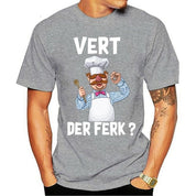 James | Zweedse kok Muppets T-shirt in de kleur Grijs voor heren in stijl geschikt voor alle seizoenen.