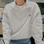 Jan | Katoenen vest met rits in de kleur Blauw voor heren in Smart-casual stijl geschikt voor alle seizoenen.