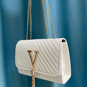 Jannete Luxe Handtas | Elegant & stijlvol in de kleur Wit voor dames in stijl geschikt voor alle seizoenen.