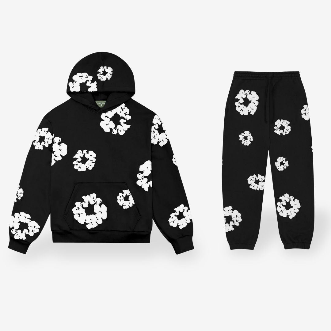 Unisex Floral Tracksuit (Hoodie & Pants Set) afbeelding 1