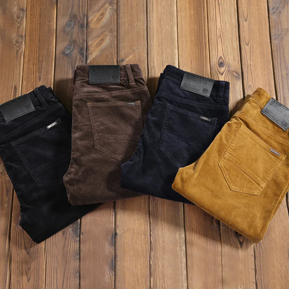 Elastische Corduroy heren broek | Ferdinand afbeelding 4