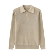 Jasper | Halve rits trui in de kleur Beige voor heren in stijl ideaal voor de winter