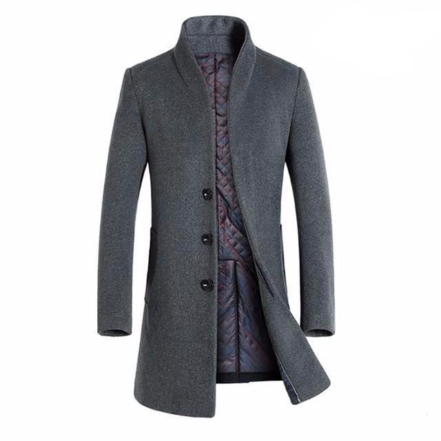 Ralph | Winter woolen long peacoat afbeelding 1