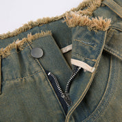 Jeanne | Gewassen cargojeans voor dames in de kleur Grijs voor dames in Outdoor stijl ideaal voor de winter