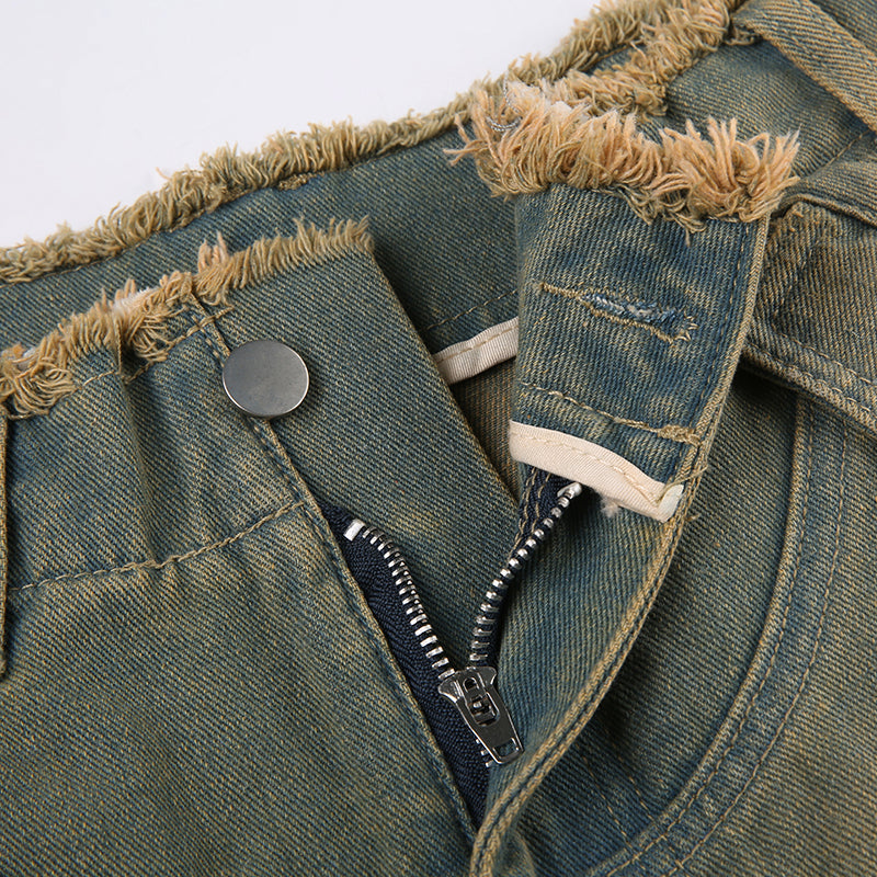 Jeanne | Gewassen cargojeans voor dames in de kleur Grijs voor dames in Outdoor stijl ideaal voor de winter