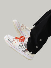 Jelmer | Ademende heren sneakers in de kleur Oranje voor heren in stijl geschikt voor alle seizoenen.