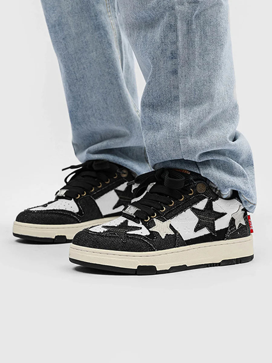 Jeoffrey | Retro stijl casual schoenen in de kleur Zwart voor heren in stijl geschikt voor alle seizoenen.