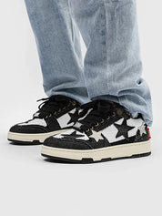 Jeoffrey | Retro stijl casual schoenen in de kleur Zwart voor heren in stijl geschikt voor alle seizoenen.