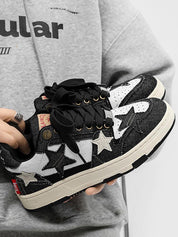 Jeoffrey | Retro stijl casual schoenen in de kleur Zwart voor heren in stijl geschikt voor alle seizoenen.