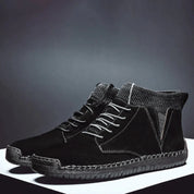 Jered | Stijlvolle leren laarzen in de kleur Zwart voor heren in stijl ideaal voor de herfst.