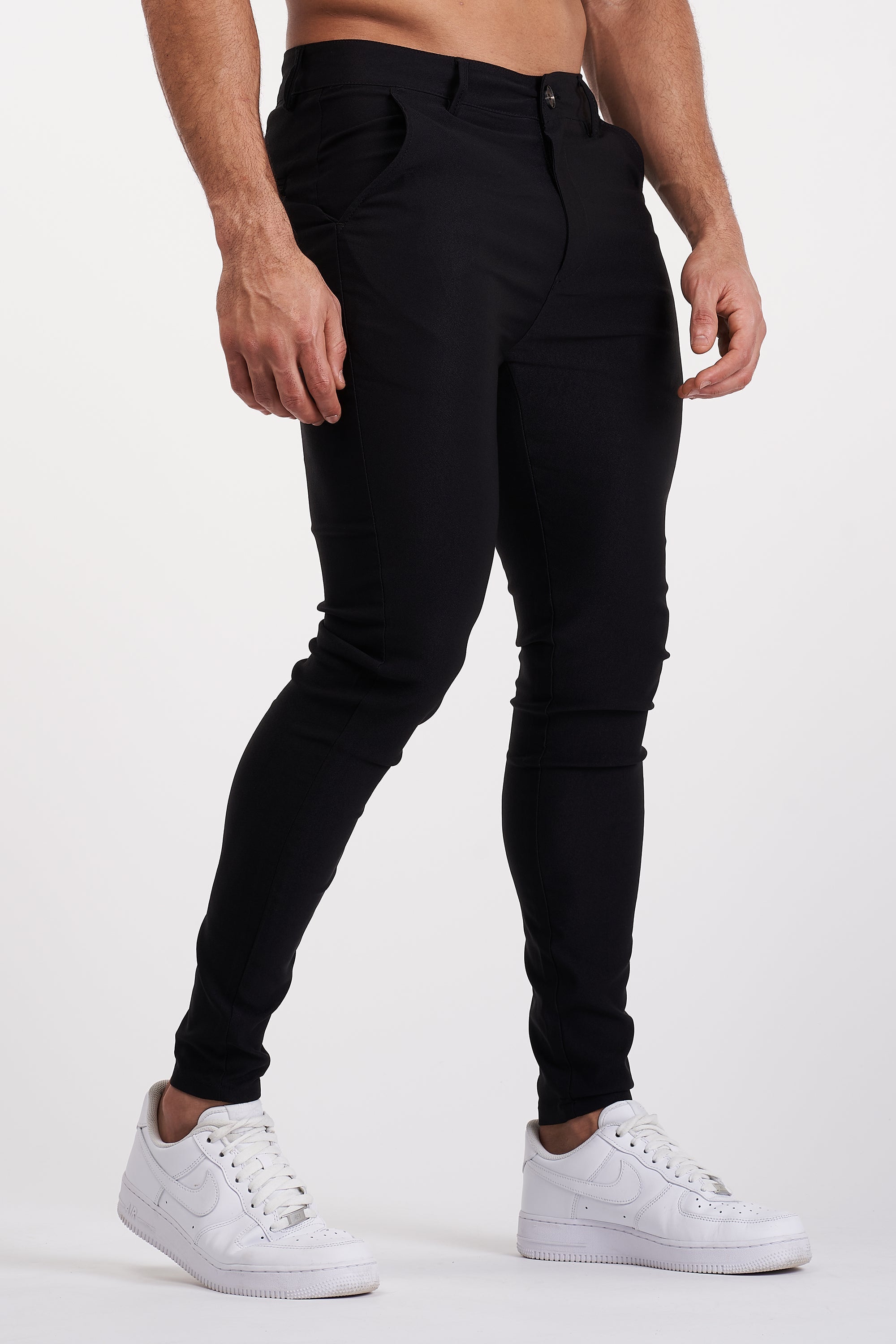 Jeroen | Casual herenjeans in verschillende kleuren in de kleur Zwart voor heren in stijl geschikt voor alle seizoenen.