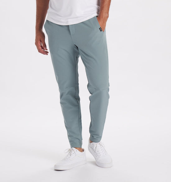 Johan | Winterse stretch broek in de kleur Lichtblauw voor heren in stijl ideaal voor de winter
