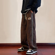 John | Corduroy Comfort Joggingbroek voor heren in de kleur Bruin voor heren in Lounge stijl geschikt voor alle seizoenen.