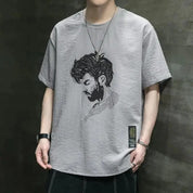 Joost | Casual T-shirts met ronde nek in de kleur Grijs voor heren in stijl ideaal voor de lente.