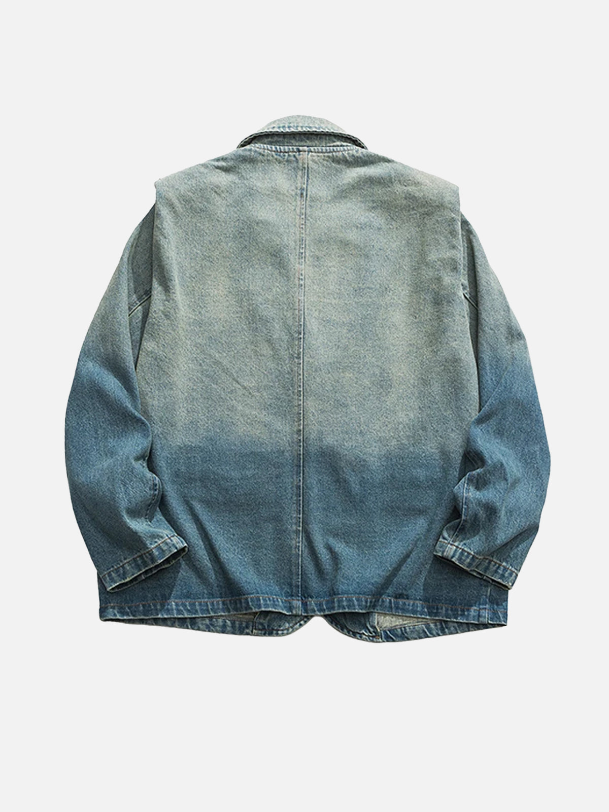 Jouje | Vintage spijkerjasje met franjes in de kleur Blauw voor dames in Heritage stijl ideaal voor de herfst.