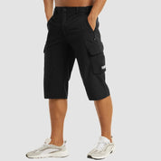 Jules | Sneldrogende heren cargo shorts met zakken in de kleur Zwart voor heren in Outdoor stijl ideaal voor de zomer.