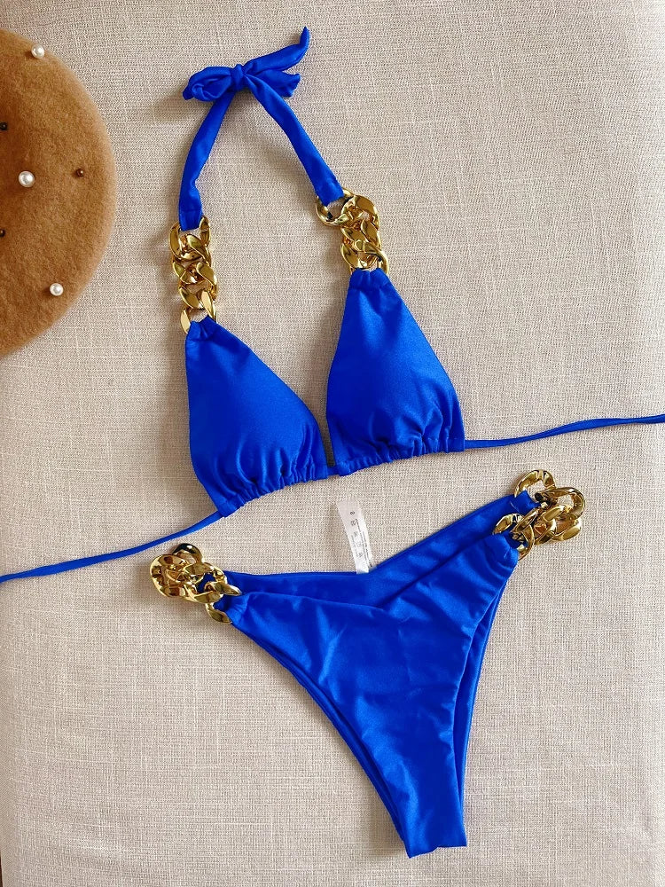 Julitta bikini | Stijlvol & sexy in de kleur Blauw voor dames in Beach stijl ideaal voor de zomer.