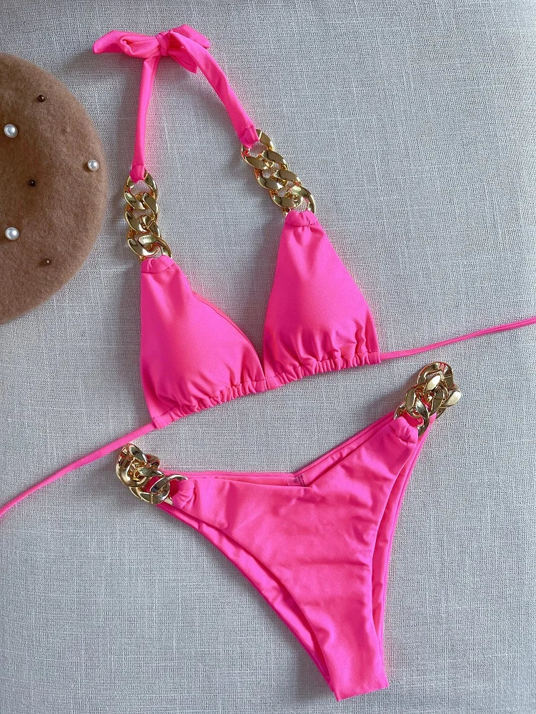 Julitta bikini | Stijlvol & sexy in de kleur Roze voor dames in Beach stijl ideaal voor de zomer.